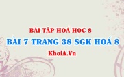 Bài 7 trang 38 SGK Hoá 8: Quy tắc hoá trị, cách xác định hoá trị của nguyên tố
